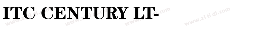 ITC CENTURY LT字体转换 ITC CENTURY LT字体转换